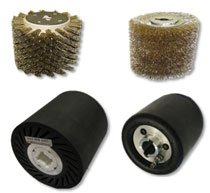 Strand steel wire brushes